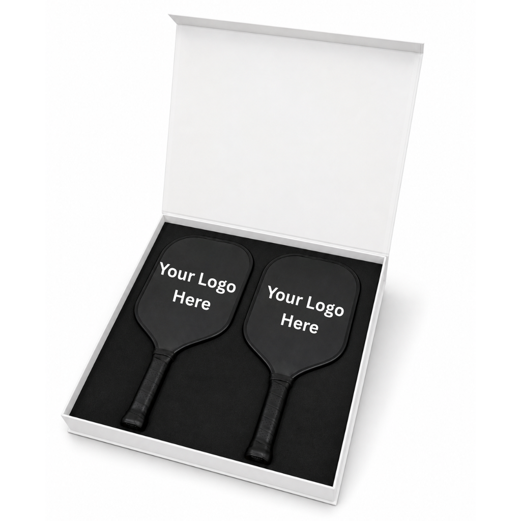 Custom Carbon Fiber Pickleball Two-Paddle Set