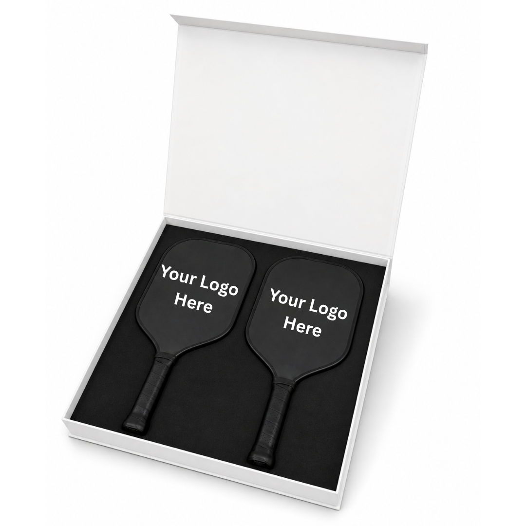 Custom Carbon Fiber Pickleball Two-Paddle Set
