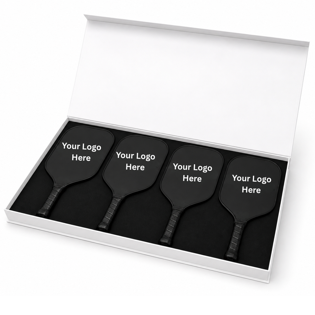 Custom Carbon Fiber Pickleball Four-Paddle Set