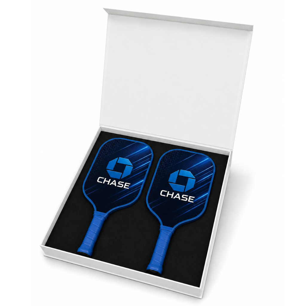 Custom Carbon Fiber Pickleball Two-Paddle Set