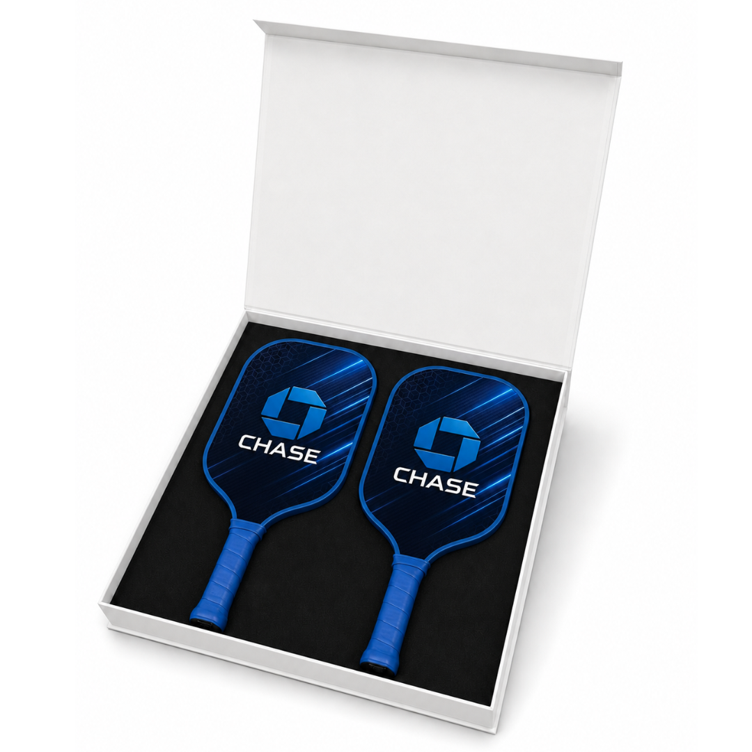 Custom Carbon Fiber Pickleball Two-Paddle Set